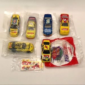Hot wheels collectible race cars Cheerios Bayer Alka seltzer